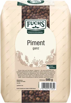 Produktbild von Fuchs Professional Piment ganz schonend veredelt und getrocknet 500g