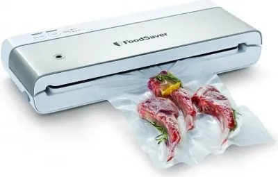 Zdjęcie produktu dla FoodSaver VS0100X, Srebrny, Biały, Pieczęć próżniowa, obrotowy, 1 szt.