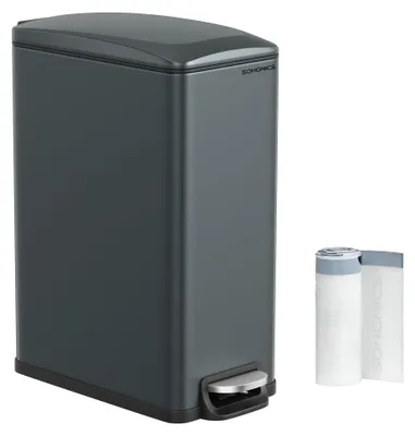 Produktbild von SONGMICS Mülleimer Küche, 50 Liter, schmal, Tretmülleimer, Stahl