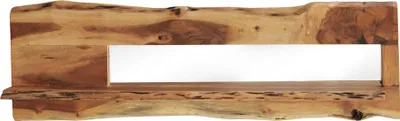 Immagine prodotto di Milani Home - mensola da parete in legno massiccio naturale 120 x 22 x 38 cm, stile industrial