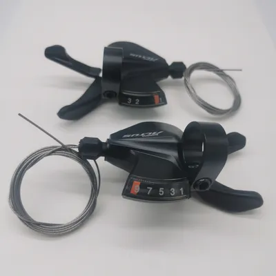Produktbild von Shimano Schalthebel SL-M2010 Altus 3 & 9 fach Rapidfire 27 Gang M2010 | Set 3 x 9 | (links+rechts)