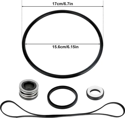 Produktbild von BOXOB Kit mit Afdichtungen und O-Ringen für Schwimmbadpumpen, Ersatzteile für Hayward Hydramax II SP3000 SP3000X-Serie Reparaturset Schwimmbadpumpen einschließlich Wellenabdichtung