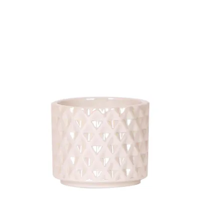 Produktbild von Kolibri Home | Diamond Pearl Dekotopf - Travertine - Ø6cm