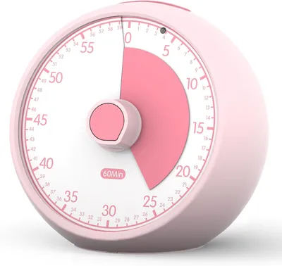 Imagen del producto de Reloj de cocina visual de 60 minutos, silencioso, de colores, ideal para niños y para uso educativo