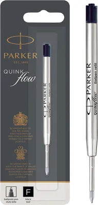 Produktbild von Parker 1950367, Schwarz, Fein, Schwarz, Silber, 0,7 mm, 3500 m, Kugelschreiber