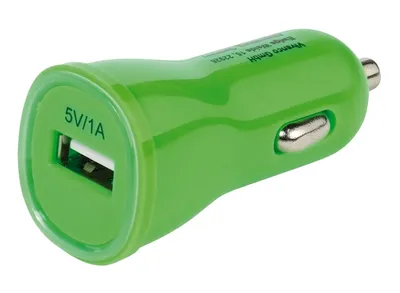 Productafbeelding van 12V/24V laadadapter met USB-poort, 1A, groen