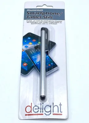 Produktbild von 1 x silber Touch Pen Weiß Eingabe Stift für iPhone HTC Samsung iPad 2 3 ipod Xperia Nokia Blackberry Stift in Alu