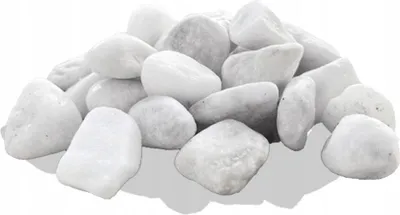 Produktbild von Schneeweißer Zierkies Otoczak 60-120 mm Naturstein 20 kg für Garten Beet Wege Deko
