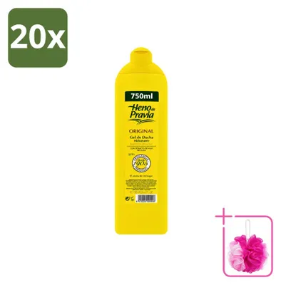 Productafbeelding van 20 x Heno de Pravia Douchegel Original - 750 ml - Verpakking met 20 stuks