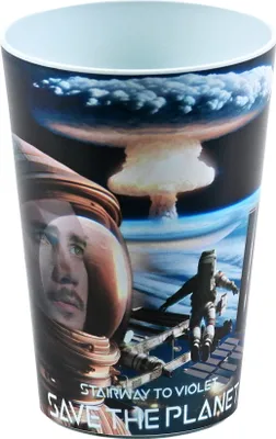 Immagine prodotto di AWAVE® Save the Planet tazza da 400 ml in rPET, con marchio di calibrazione