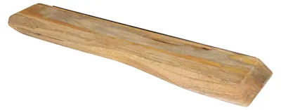 Produktbild von Steckboard mit Baumkante Wandregal Mango massiv natur lackiert 80 x 20 cm LIORA