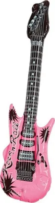 Produktbild von Aufblasbare Gitarre Musiker Pop Star Kostüm Karneval Kostüm Zubehör