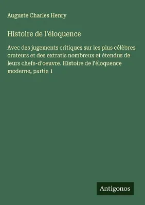 Produktbild von Histoire de l'éloquence