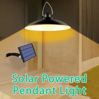 Zdjęcie produktu dla Lampa wisząca zasilana energią słoneczną z regulowanym panelem z automatycznym włączaniem / wyłączaniem czujnika oświetlenia IP65 Wodoodporna lampa wisząca do przechowywania na zewnątrz / wewnątrz ogrodu Patio Yard Storage