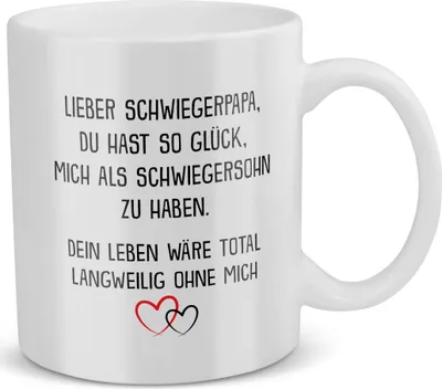 Produktbild von 22Feels Schwiegerpapa Geschenk von Schwiegersohn Bräutigam Schwiegervater Tasse Vater der Braut Kaffeetasse Männer Geburtstag Weihnachten Herrentag Geschenkidee Schwiegereltern