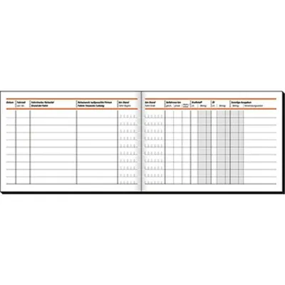 Produktbild von SIGEL FA614 Fahrtenbuch, für Pkw, mit Klammerheftung, A6 q, 40 Blatt
