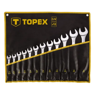 Immagine prodotto di TOPEX Set di chiavi combinate 13-32 mm - 12 pezzi - cromo vanadio
