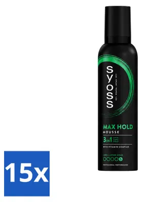 Image de 15 x Mousse capillaire Syoss Keratin - 250 ml - Pack économique - 15 pièces