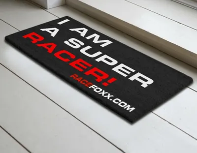 Produktbild von Fußmatte "I AM A SUPER RACER!"
