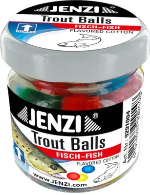 Produktbild von Jenzi Trout Balls Lachseiimitat Forellenköder Farbmix Knoblauch