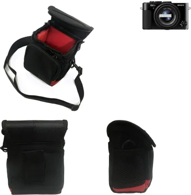 Produktbild von K-S-Trade Kameratasche Fototasche Umhängetasche Schultertasche Zubehör Tasche Schutz Hülle kompatibel mit Sony Cyber-shot DSC-RX1R II mit