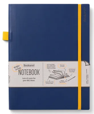 Produktbild von Bookaroo Journal Notizbuch, groß, liniert, dunkelblau