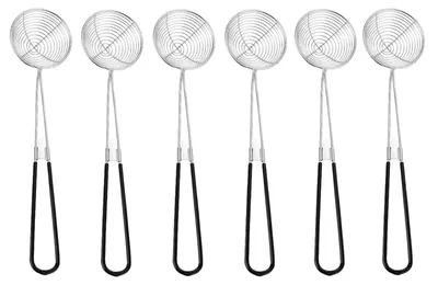 Fonduezeef-Set 6-teilig, Edelstahl, 27 cm, mit Silikongriff