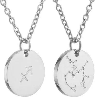 Produktbild von AfSTALR Sternzeichen Kette Silber Schütze Horoskop Mutter Tochter Frauen Geschenk