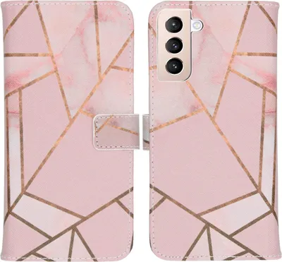 Obrázok produktu pre imoshion Design Mäkké puzdro na knihy pre Samsung Galaxy S21 Plus - Ružová grafika