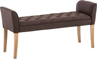 Produktbild von Chaiselongue-Sofa – Lounge-Sessel – r brauner Stoff, robustes Holzgestell, sehr bequem