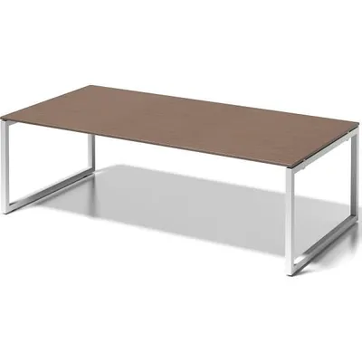 Produktbild von Chefarbeitsplatz/Konferenztisch Cito BxTxH 240x120x74cm nußbaum/verkehrsweiß