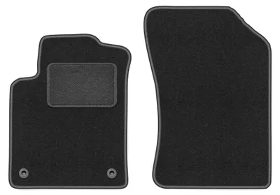 Immagine prodotto di Tappetini anteriori in moquette per Citroen C3 II 2009-2016 (hatchback) – 2 pezzi, grigio grafite, su misura – Wielganizator LUX