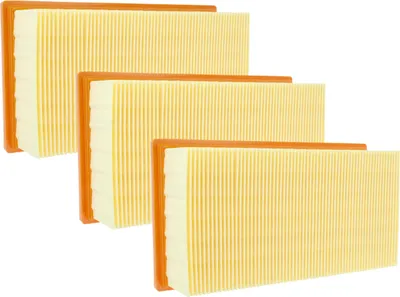 Produktbild von vhbw 3x Flachfaltenfilter L - M Ersatz für Kärcher 6.904-156.0, 6.904-068.0 für Nass-/Trockensauger Staubsauger