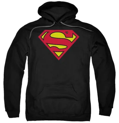 Obrázek produktu pro Mikina s kapucí Superman pro muže/ženy, uni model TV40103 (velikost XXL), černá barva