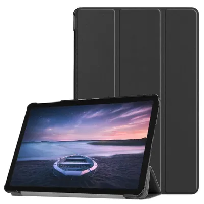 Produktbild von Samsung Galaxy Tab S4 10.5 Hülle - Tri-Fold Ständer Klapphülle mit Schlaf/Wach-Funktion - Schwarz