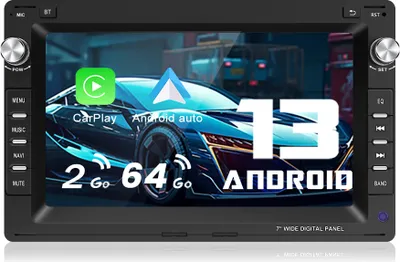 Produktbild von 2 + 64G Carplay dla VW Polo 9N Golf Jetta MK4 Passat T5 Radio samochodowe 13 Radio samochodowe GPS NAVI WIFI BT USB RDS DAB +