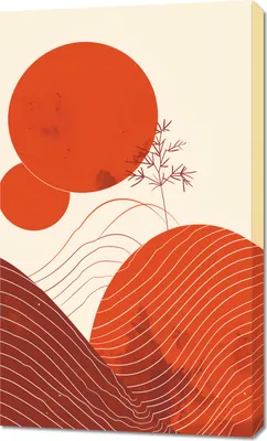 Image de Tableau 60 x 100 cm La chaleur du rouge
