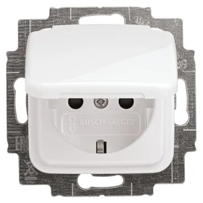 Obrázek produktu pro Busch-Jaeger 20 EUKB-214, CEE 7/3, 2P+E, Bílá, 250 V, 16 A, 71 mm