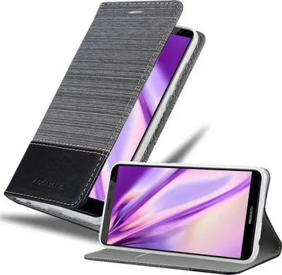 Zdjęcie produktu dla Etui ochronne Cadorabo do Huawei MATE 10 LITE w kolorze szarym etui na telefon komórkowy pokrowiec na książkę