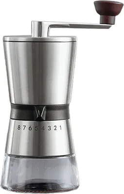 Produktbild von Manuelle Kaffeemühle mit einstellbaren Einstellungen | Schlanke Handmühle für Kaffeebohnen, ideal für French Press, Türkisch, Espresso und mehr | Premium-Kaffee-Gadgets sind ein ausgezeichnetes Geschenk für Kaffeeliebhaber,8-Gang-Handschleifer
