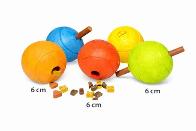 Produktbild von Tessmers Vollgummi Snackball ORANGE Hundespielzeug Bälle Hunde Spielzeug