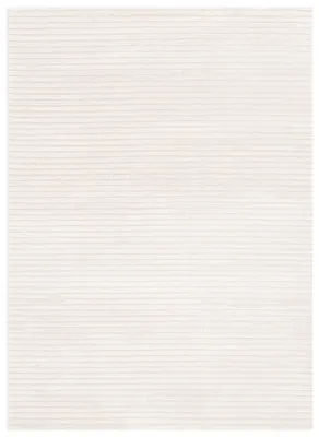 Kurzflor-Teppich, elfenbein/beige, 91x152 cm