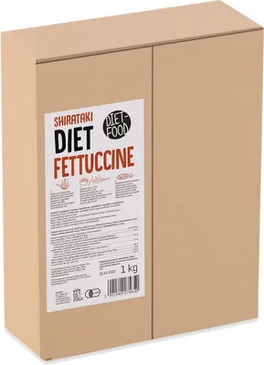 Produktbild von DIET-FOOD Shirataki Konjac Fettuccine Noodles - 385g g (1er Pack)