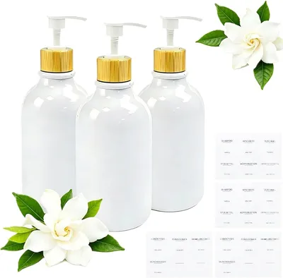Produktbild von Pumpflaschen 500ml aus Kunststoff für Shampoo und Duschgel