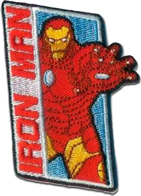Obrázok produktu pre Marvel © Avengers Iron Man 1 - Záplata, nažehľovacia, nažehľovacia, nášivka, nažehľovacia, veľkosť: 7,6 x 5 cm