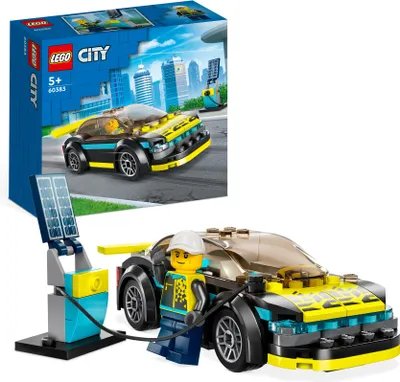 Produktbild von LEGO 60383 City Elektro-Sportwagen Set, Rennwagen mit Minifigur, Spielzeugauto für Jungen und Mädchen ab 5 Jahren, Geschenk zum Geburtstag