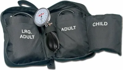 Produktbild von GIMA Sirio Kit, Uhrenmanometer mit einem Satz von 3 Manschetten