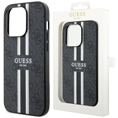 Immagine prodotto di Guess Guhmp14Xp4Rpsk Custodia rigida per Iphone 14 Pro Max 6.7 Czarny/Nero 4G a strisce stampate Magsafe