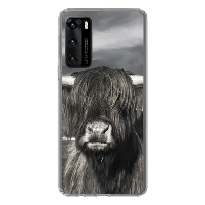 Produktbild von MuchoWow® Handyhülle Schutzhülle Hülle für Huawei P40 Schottischer Highlander - Tiere - Hörner Silikon Softcase Handy Hülle - Handytasche