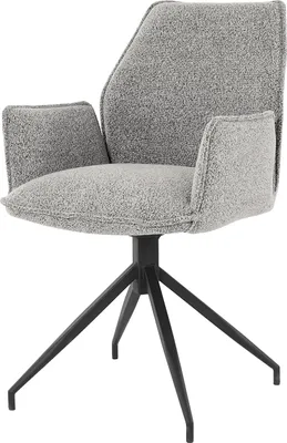 Produktbild von home24 Drehbarer Armlehnenstuhl - Metall / Textil